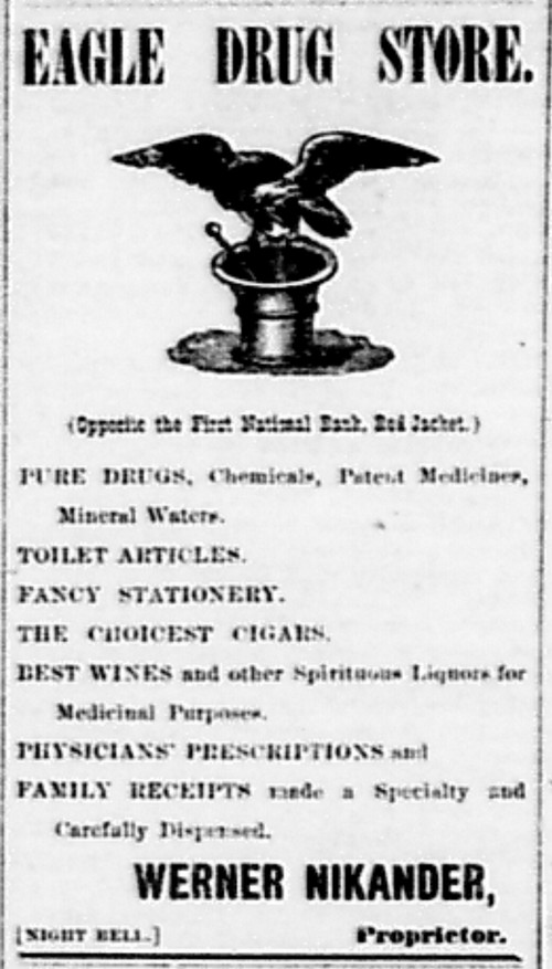 Newspaper ad - <i>The Calumet and Red Jacket News</i>, 25 Sep 1891